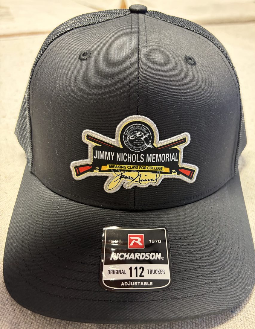 Patch trucker hat for a memorial fundraiser