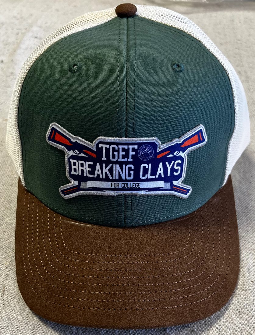 Custom trucker hat for a clay shooting club outing